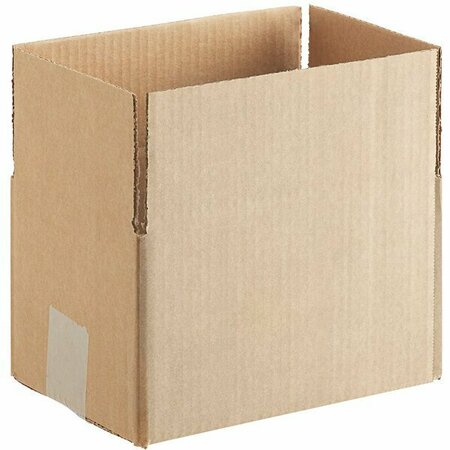 LAVEX 9'' x 6'' x 4'' Kraft Corrugated RSC Shipping Box, 25PK 442BRK964